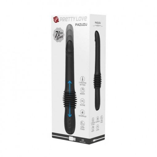Vibrator din silicon Pretty Love Pazuzu, Miscare 7cm Inainte Inapoi - Img 3