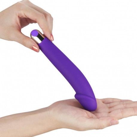 Vibrator din silicon Rechargeable IJOY Silicone Purple 16cm - Img 2