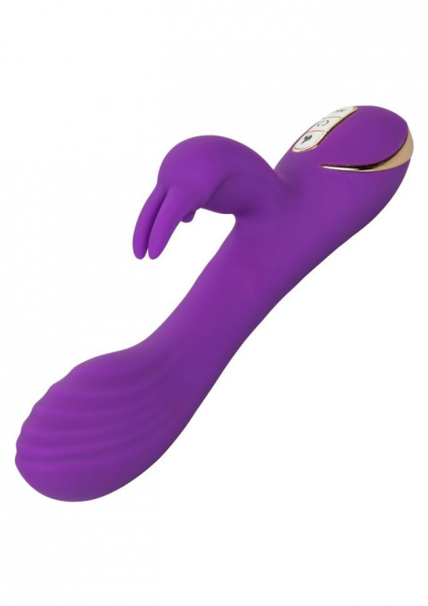 Vibrator iepuras cu efect de incalzire Heated Rotating G Rabbit, Purple (21,5 cm) - Img 7