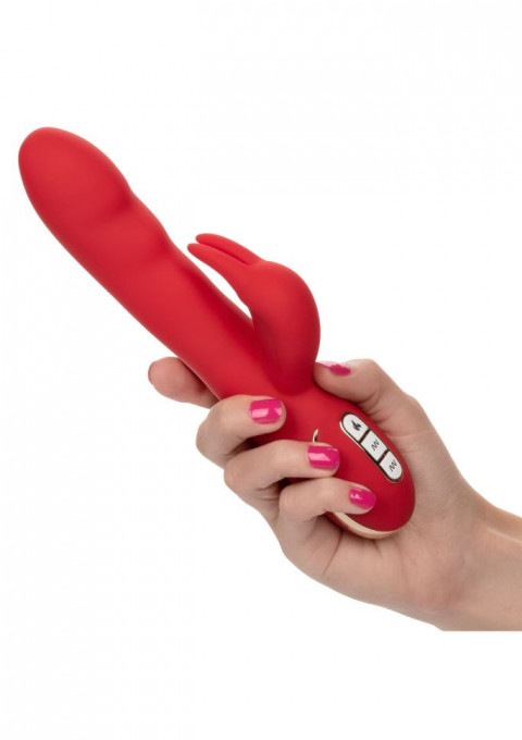 Vibrator iepuras Heated Silicone Ultra-Soft Rabbit (21,5 cm) - Img 3