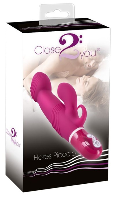 Vibrator iepure cu display LED cu 7 moduri de vibratie Flores Piccolo (17,5 cm) - Img 3