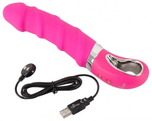 Vibrator moale cu functie de incalzire Warming Soft Vibrator (22.8cm) - Img 2