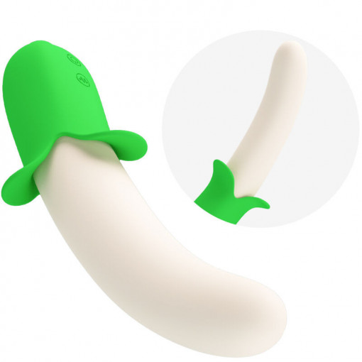 Vibrator multifunctional din silicon PRETTY LOVE BANANA KNIGHT (19.5cm) - Img 7