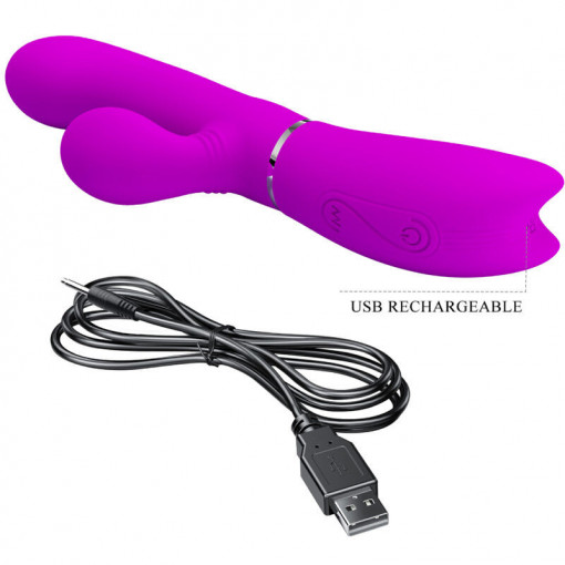 Vibrator pentru clitoris si pentru punctul G Pretty Love Clitoris Vibrator (20.8cm) - Img 5