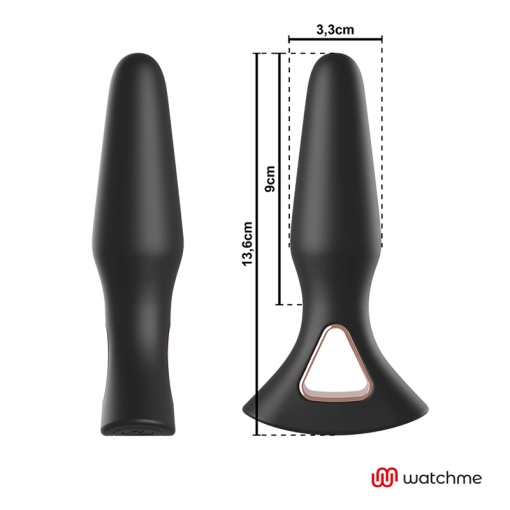 Vibrator plug anal cu vibratii Anbiguo ALEXANDRU Telecomandă de tip ceas WATCHME - Img 2