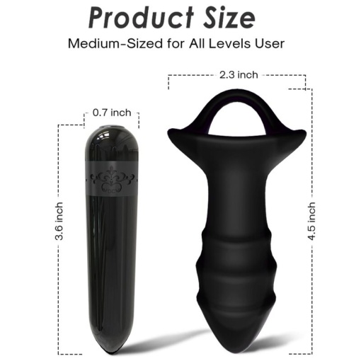 Vibrator si plug anal cu vibratii tip deget ARMONY - KYLIN cu telecomanda - Img 5