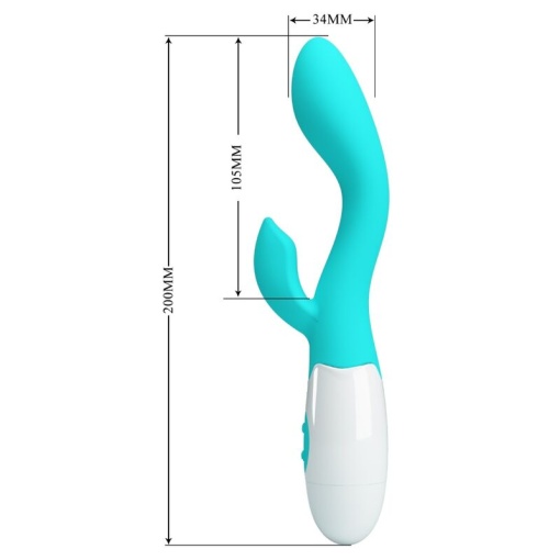Vibrator stimulator punct G si clitoris Pretty Love - Brighty G-Spot Vibrator (Aqua Green) - Img 6
