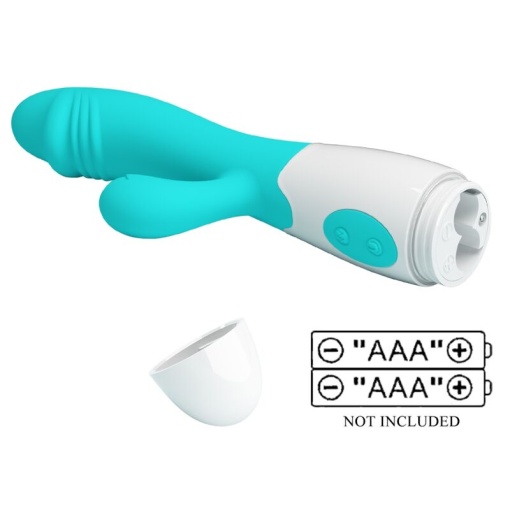 Vibrator stimulator punct G si clitoris Pretty Love - Snappy G-Spot Vibrator Aqua Green 30 funcții de vibrație - Img 4