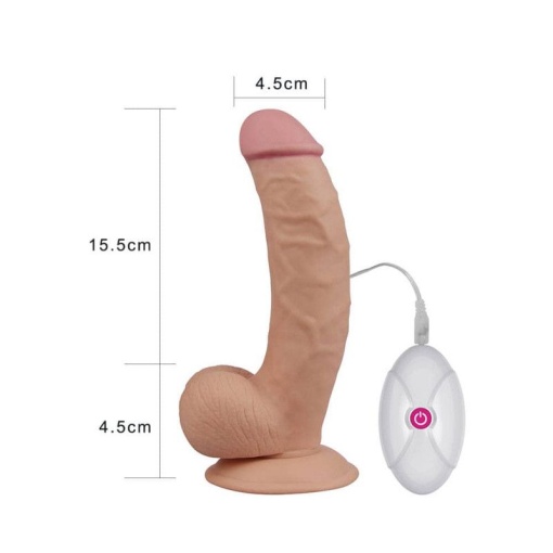 Vibrator The Ultra Soft Dude 20cm - Img 3