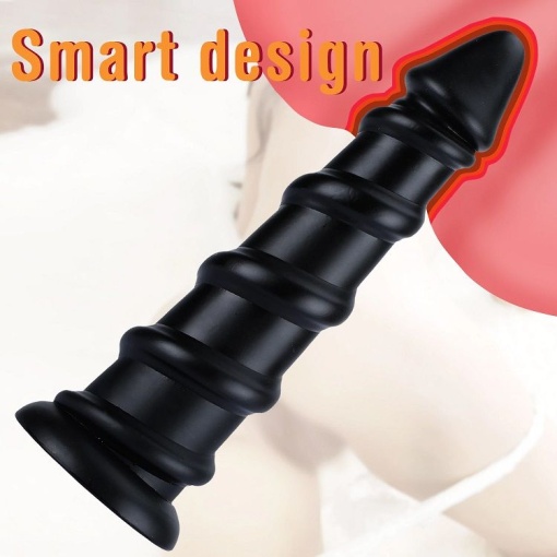 X-MEN 11.8 inch Butt Plug Black (30cm x 7.6cm) - Img 3