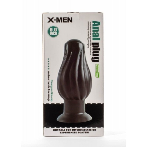 X-Men 7.5" Anal Plug Black (19.5cm x 7cm) - Img 3