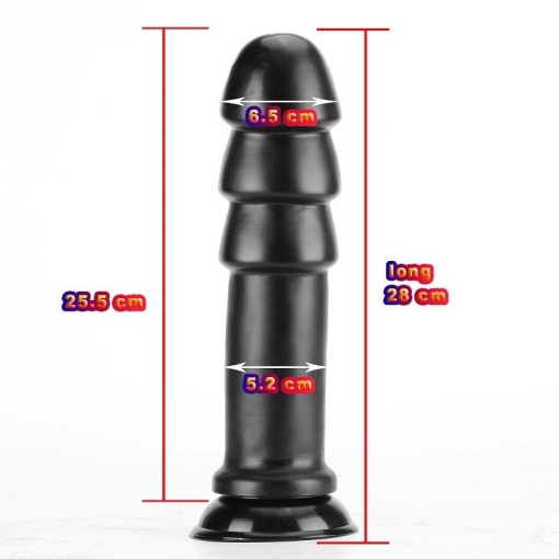 X -MEN Butt Plug Black 28cm x 6.5cm - Img 2