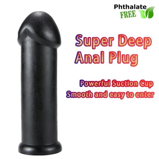 Butt Plug Gigant Black (25.7cm x 7.9cm) - Img 2