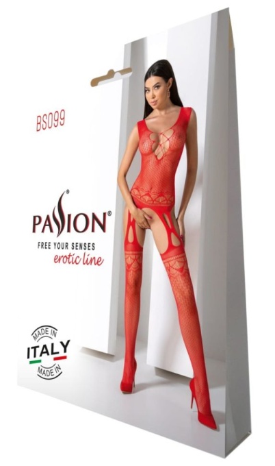 Catsuit Passion BS099 red - S/L - Img 3