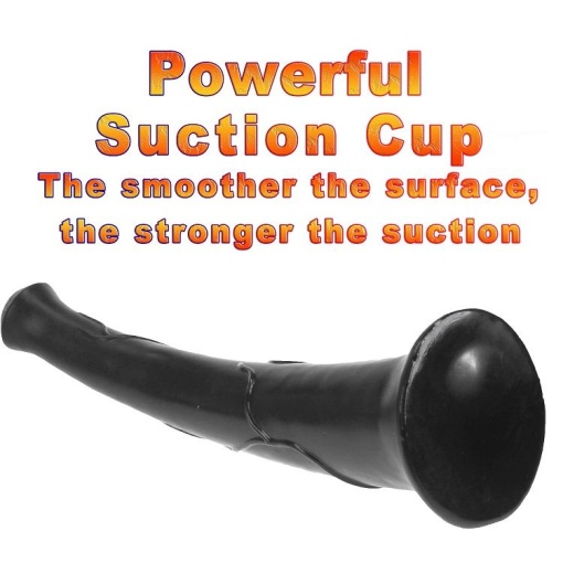Dildo de înaltă calitate, flexibil cu ventuza X-MEN Huge Horse Dildo Black 42.4cm - Img 3