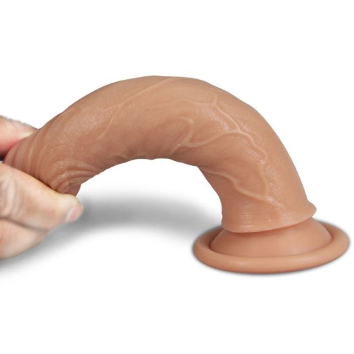 Dildo de lux din silicon moale, ultra realist 7'' Dual-layered Silicone Dildo- 17cm