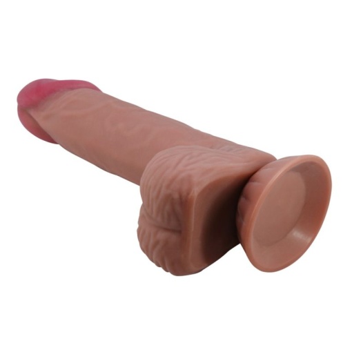 Dildo Realist Sliding Skin 8.1" Brown - Img 4