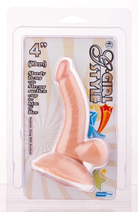Dildo realistic mic, cu ventuza de fixare G-GIRL STYLE 4" (10cm) - Img 2