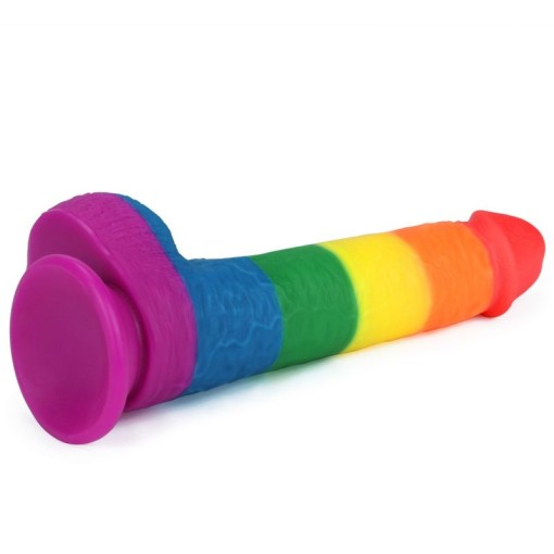 Dildo realistic Pride din silicon medical cu ventuza compatibil cu strap-on 9'' Prider Dildo (22.5cm)
