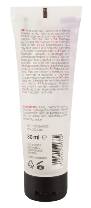 Gel de masaj intim cu ulei de menta Just Play Orgasm Gel, 80ml - Img 3
