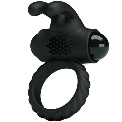 Inel inovator pentru penis din silicon cu vibrații PRETTY LOVE - EUDORA - Img 3