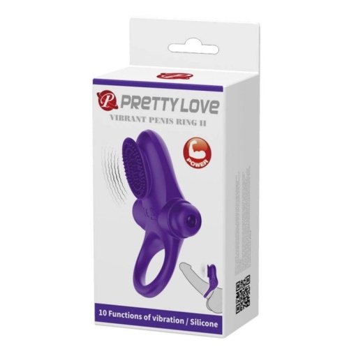 Inel penis cu vibratii Pretty Love Vibrant Penis Ring 2 Purple - Img 2