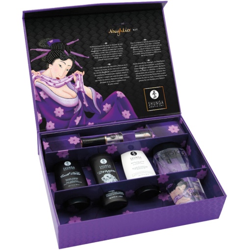 Kit masaj erotic pentru cupluri Shunga - Naughtier Kit - Img 4