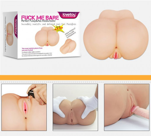 Masturbator cu 2 canale de penetrare Fuck Me Bare Perfect Pussy&amp;Ass - Img 2
