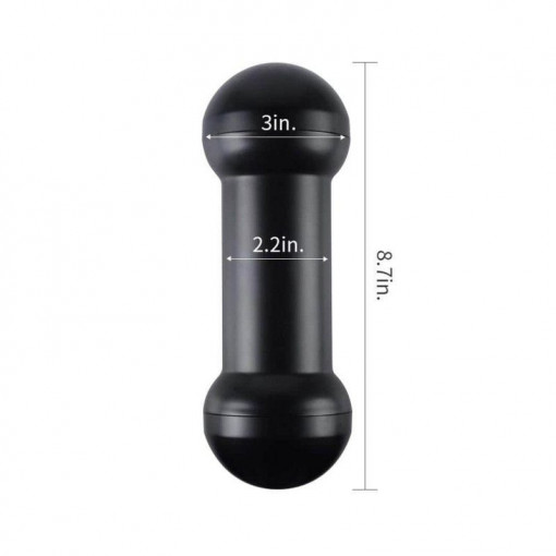Masturbator cu 2 capete de penetrare Traning Master Flesh 22cm - Img 3