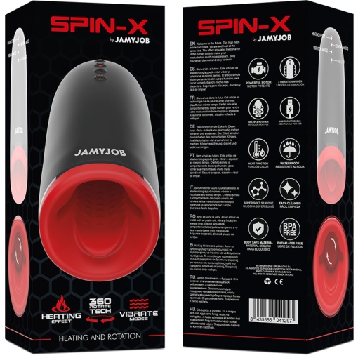 Masturbator cu incalzire si rotatii JamyJob Spin-X - Img 6