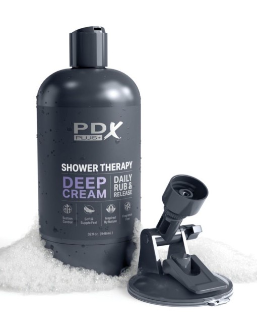 Masturbator cu ventuza deghizat intr-o sticla de sampon Shower Therapy Deep Cream - Img 2