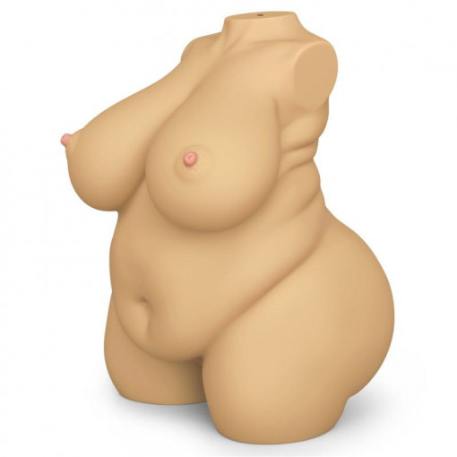 Masturbator culoare naturala cu sani si doua intrari: vagin si anus Streetgirl's #7 Flesh 33,5 x 25 x 17 cm - Img 2