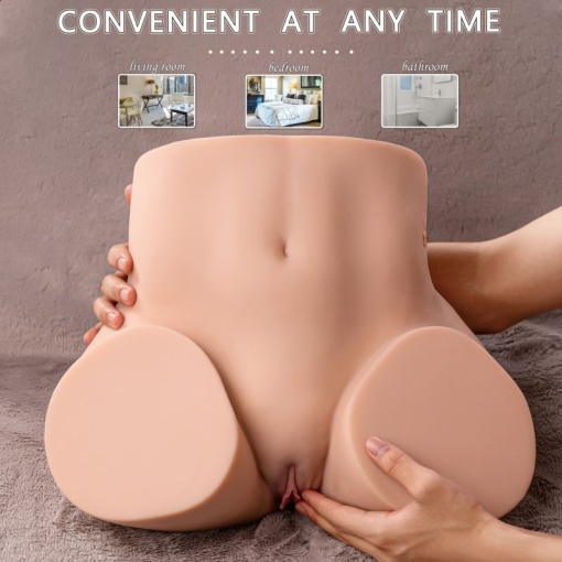 Masturbator realist cu vibratii Ethel Masturbator (39 x 32 x 20cm) - Img 6