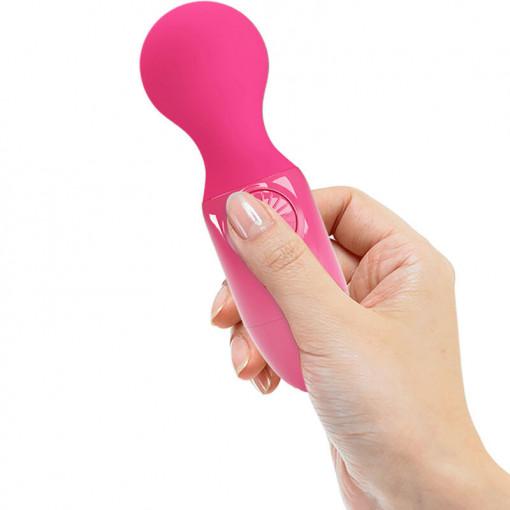 Mini aparat de masaj Wonder Mini stick PRETTY LOVE MINI STICK PINK (12cm) Reincarcabil - Img 6