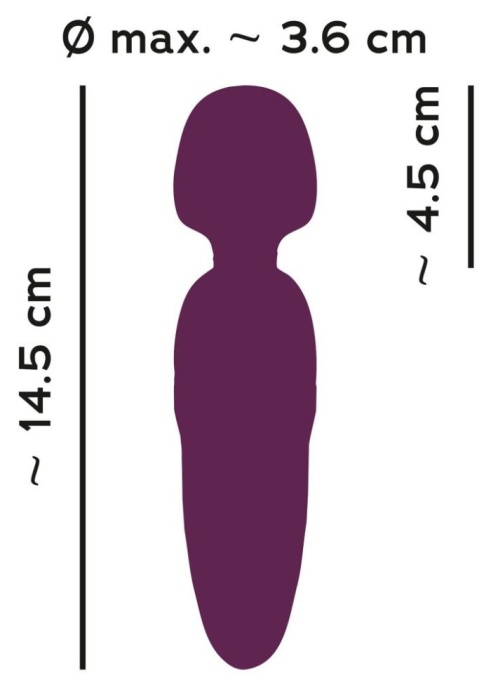 Mini bagheta de masaj 10 moduri de vibratie Petite Wand Purple - Img 6
