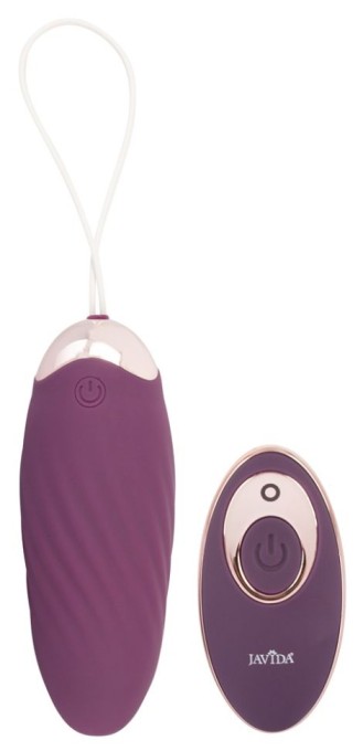 Ou vibrator cu telecomandă si o textura canelata stimulativa Javida Shaking Love Ball - Img 5