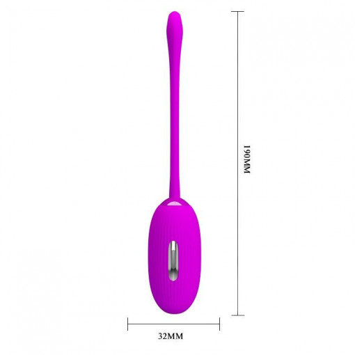 Ou vibrator cu vibratii si stimulare electrica PRETTY LOVE - SHOCK FUN, PURPLE - Img 2