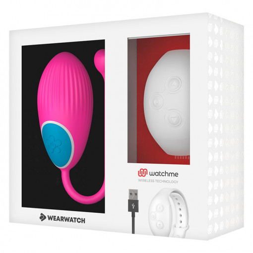 Ou vibrator Inteligent Wearwatch - Watchme technology remote control egg fuchsia / niveo - Img 3