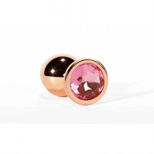 Plug Anal Mediu Secret Shade Metal Butt Plug Rose (8.2cm) - Img 3