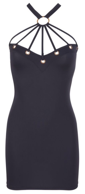 Rochie mini cu decolteu Black Dress Cottelli party Collection - L - Img 4