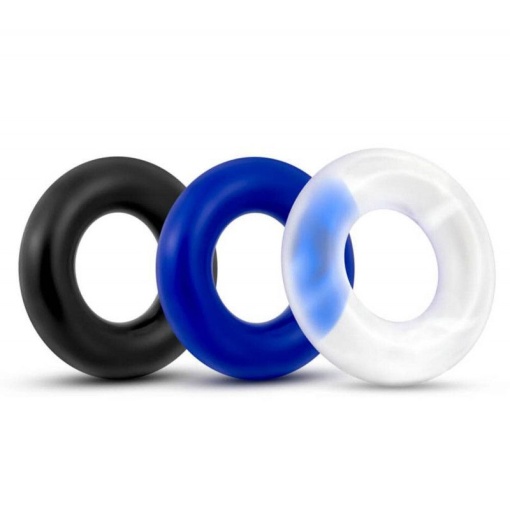 Set 3 inele de culori diferite X-Basic Donut Rings-3 pack - Img 2