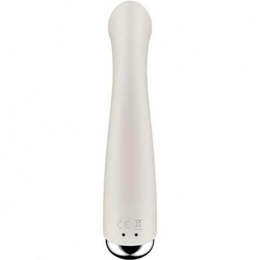 Stimulator vibrator rotativ pentru punct G Satisfyer Spinning G-Spot 1 Beige
