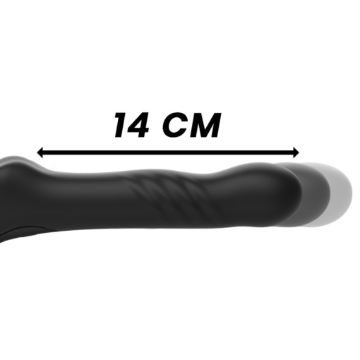 Strap-on cu telecomanda fara curele, fara sustinere, cu 2 capete vibratoare IBIZA - REMOTE CONTROL - Img 6