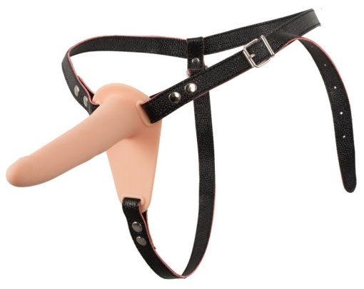 Strap-on din silicon cu vibratii 15.7cm 10 moduri de vibratii - Img 3