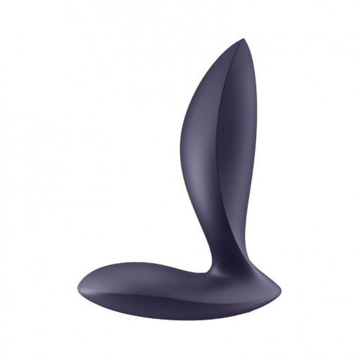 Vibrator anal 12 programe de vibratie Satisfyer Power Plug purple (11,3cm) - Img 5