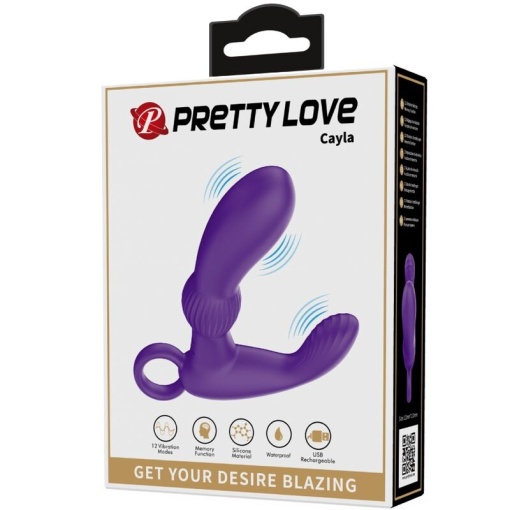 Vibrator anal si stimulator prostata Pretty Love Cayla Anal Lila - Img 8