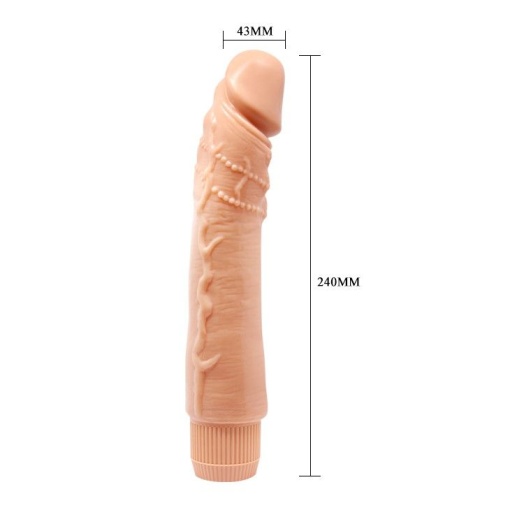 Vibrator clasic Barbara Dybbuk Realistic Multi-Speed Vibrator (24cm) - Img 4