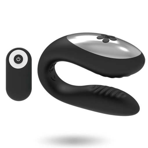 Vibrator cu telecomanda pentru cupluri BRILLY GLAM - WE LOVE FOR PARTNERS BLACK - Img 5