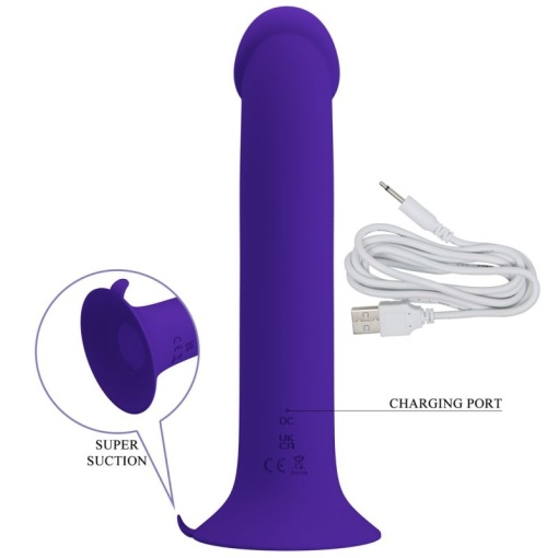 Vibrator cu ventuza, cu 12 functii de vibratie si 12 moduri de pulsatie Vibrator Pretty Love Murray Youth - Img 3