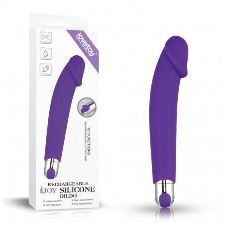 Vibrator din silicon Rechargeable IJOY Silicone Purple 16cm - Img 3